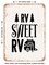 DECORATIVE METAL SIGN - Rv Sweet Rv - Vintage Rusty Look